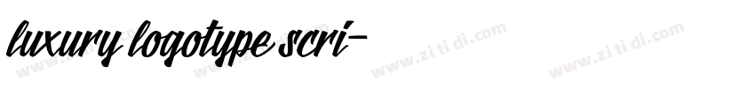 luxury logotype scri字体转换